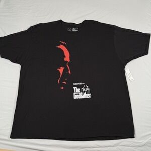 The Godfather Shirt Mens 3XL Black Graphic Movie Tee Cotton USA Crew Neck